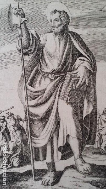 Arte: SAN MATIAS, grabado de 1670 - Foto 1