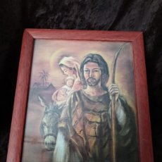 Arte: LITOGRAFÍA A COLOR / * SAN JOSÉ, MARÍA Y NIÑO JESUS *. ANÓNIMO. (28 X 23 CM/CON MARCO). ENMARCADO.. Lote 199494775
