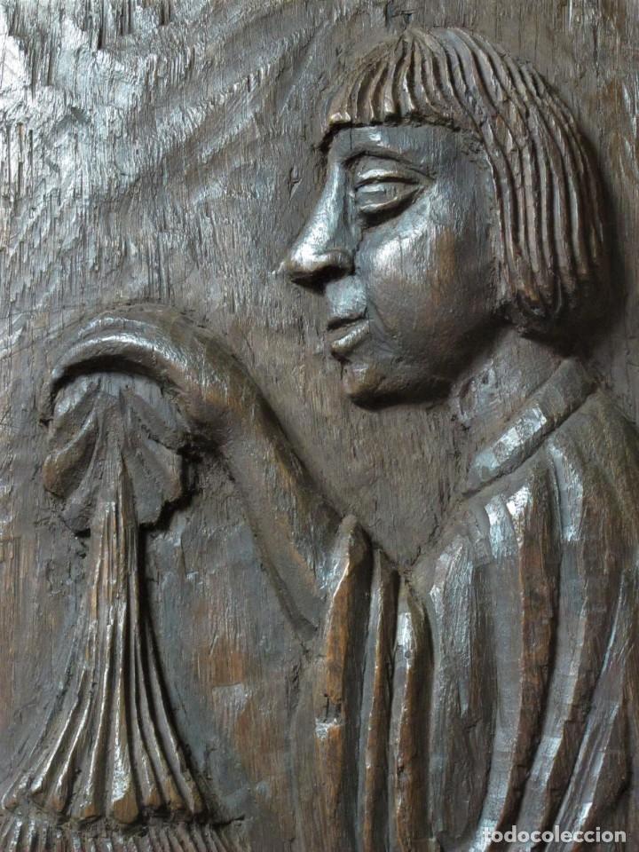 Arte: TABLA TALLADA EL BAUTISMO DE JESUS - Foto 2