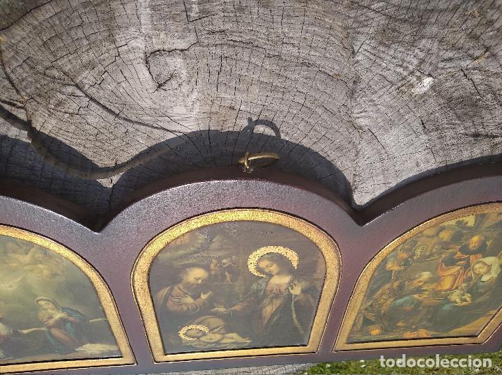 Arte: Triptico religioso : La natividad - Foto 3