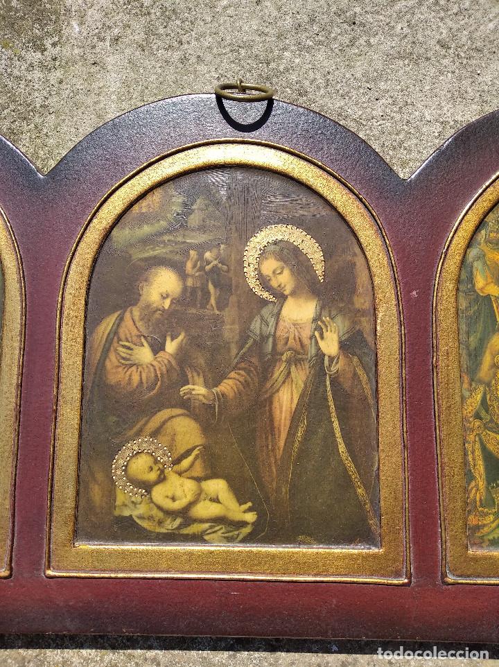Arte: Triptico religioso : La natividad - Foto 4