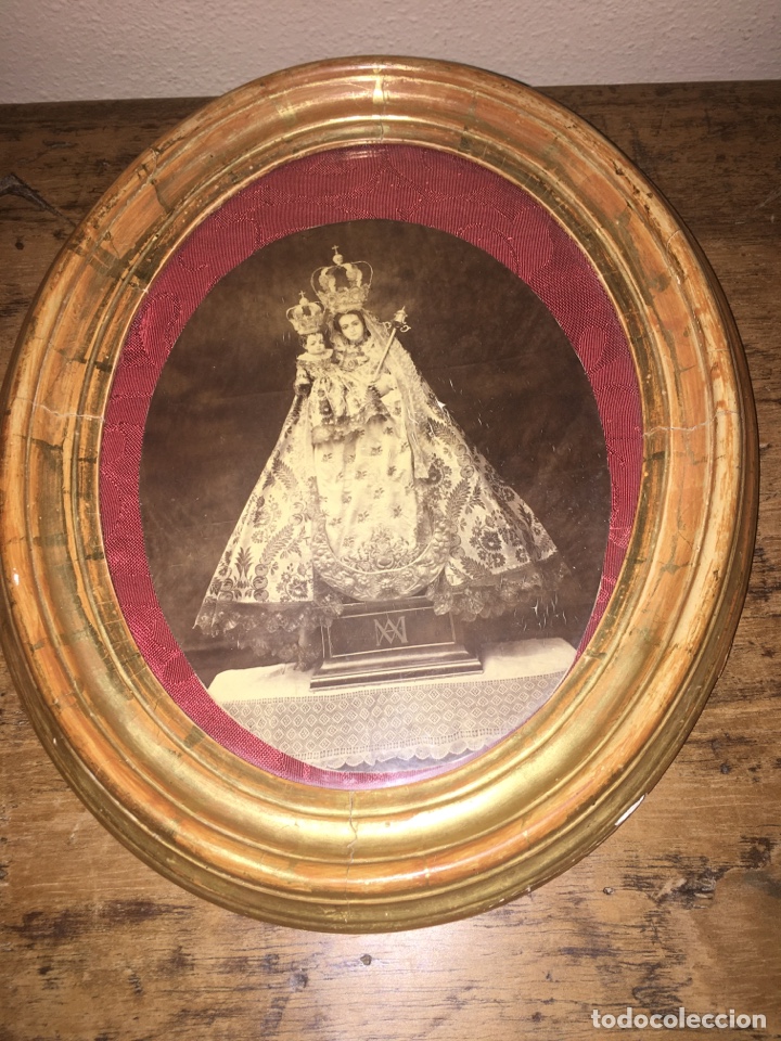 Arte: BONITO CUADRO OVALADO CON VIRGEN - Foto 3