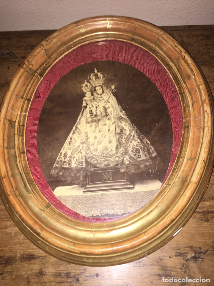 Arte: BONITO CUADRO OVALADO CON VIRGEN - Foto 1
