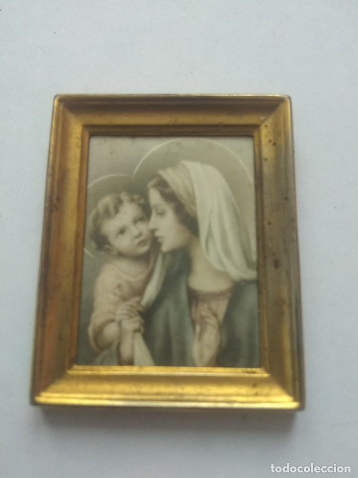 Arte: Miniatura de cuadro antiguo - Foto 1