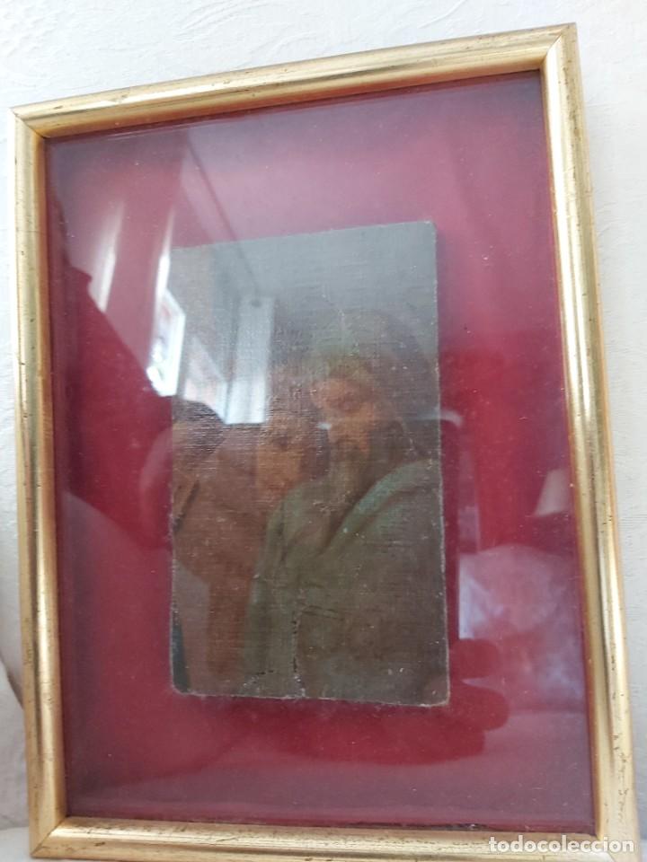 Arte: Tabla retablo enmarcada - Foto 1