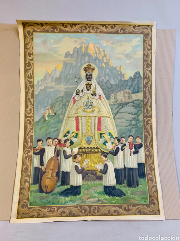 Arte: Escena Virgen montserrat - Foto 1