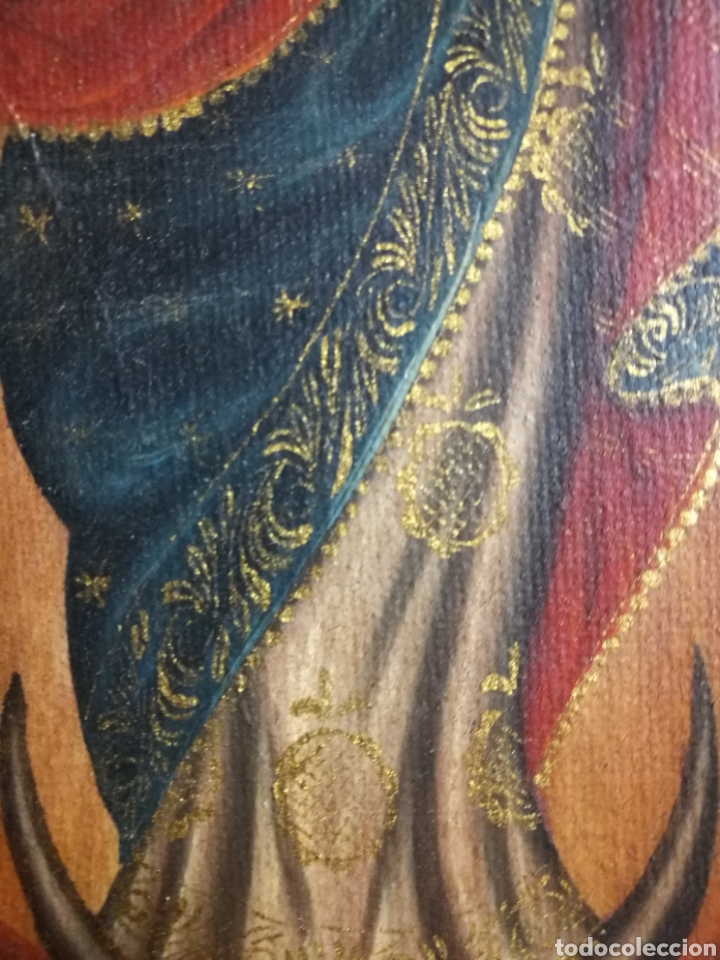 Arte: CUADRO CON PINTURA ESCUELA COLONIAL - Foto 5