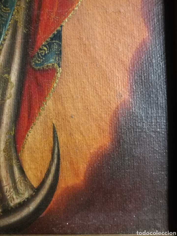 Arte: CUADRO CON PINTURA ESCUELA COLONIAL - Foto 7