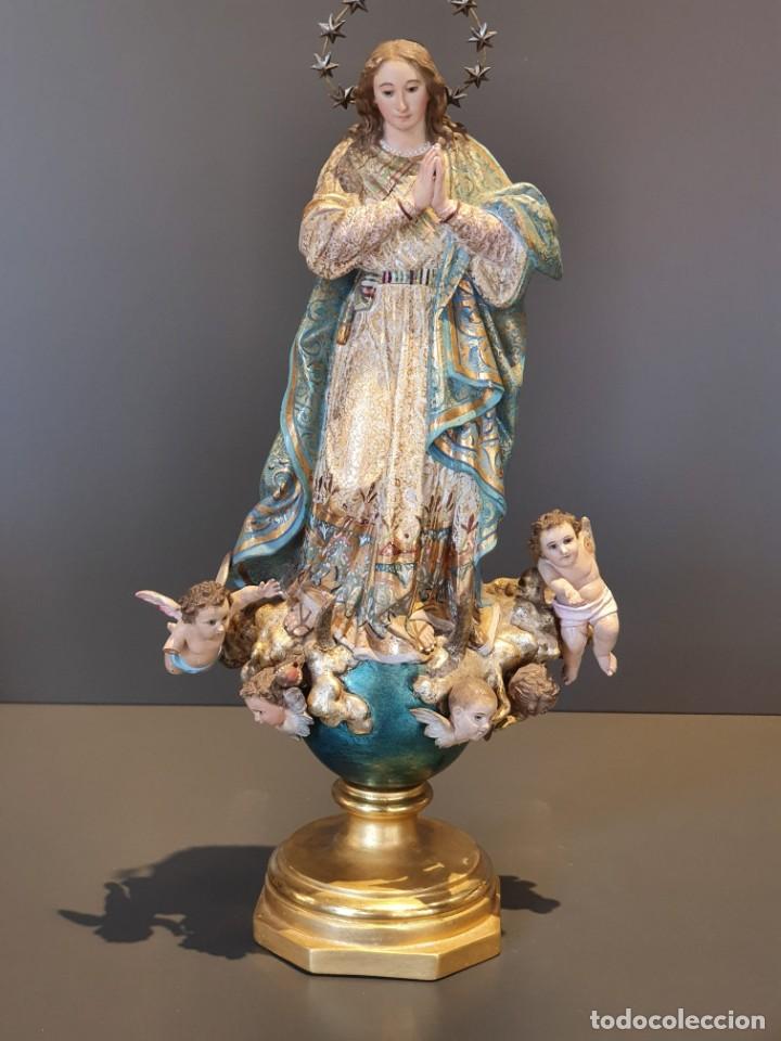 Arte: INMACULADA S.XIX , POLICROMADA - Foto 1