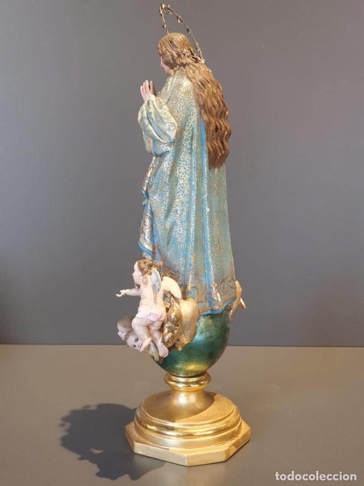 Arte: INMACULADA S.XIX , POLICROMADA - Foto 11