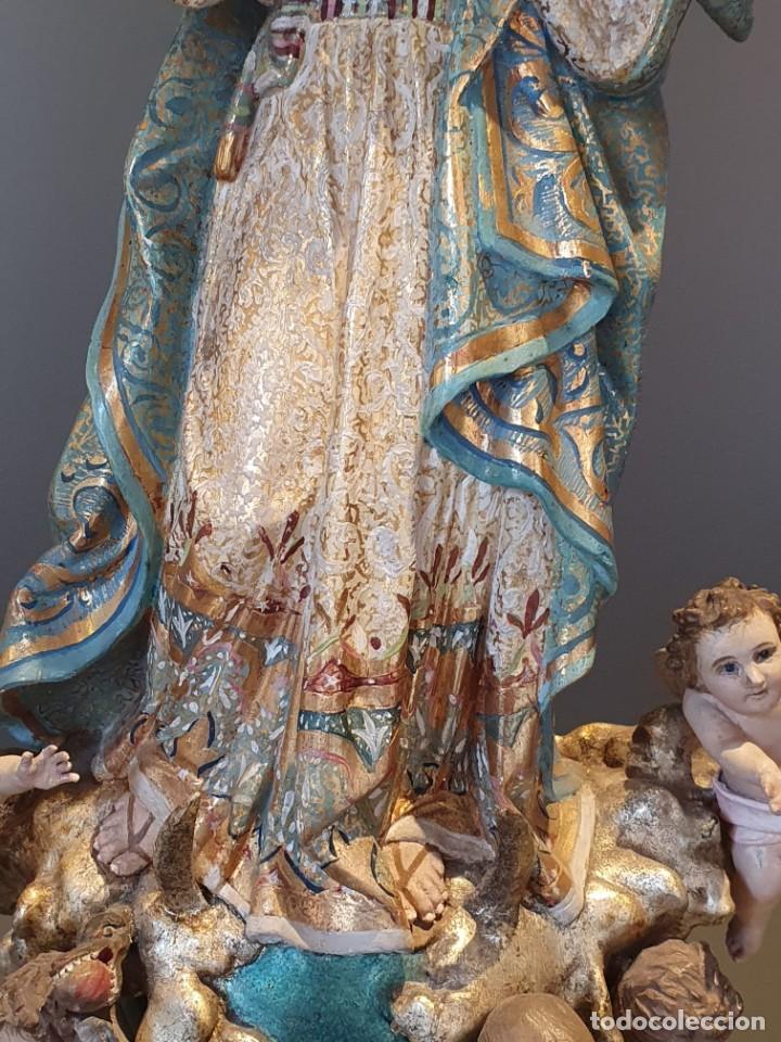 Arte: INMACULADA S.XIX , POLICROMADA - Foto 13