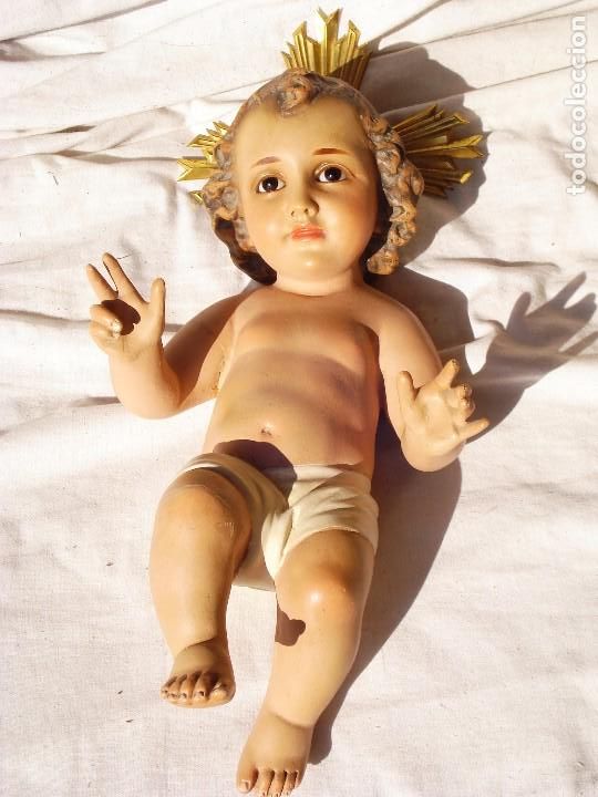 Arte: NI&Ntilde;O JES&Uacute;S DE ESTUCO POLICROMADO