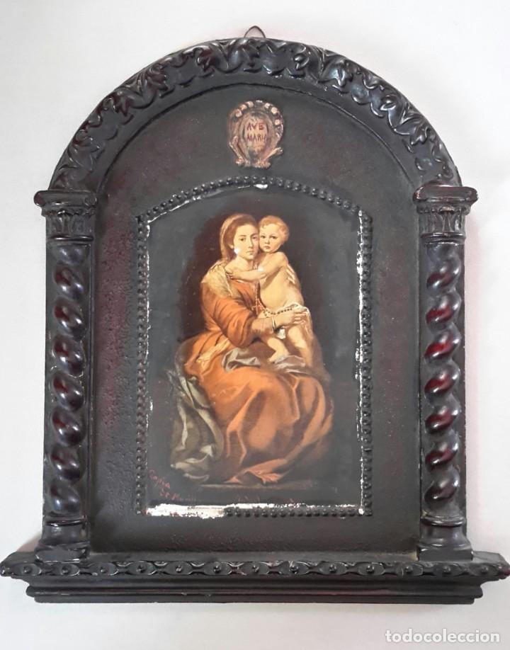 Arte: Retablo de yeso policromado - Foto 1