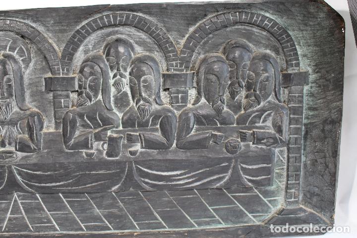 Arte: ultima cena en madera tallada - Foto 4