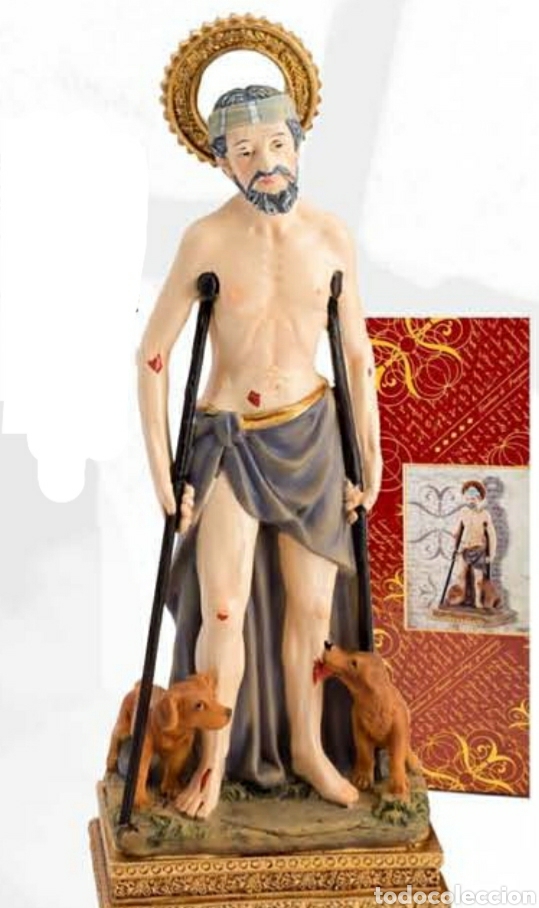 Arte: SAN LAZARO DE 20 CM NUEVO - Foto 1