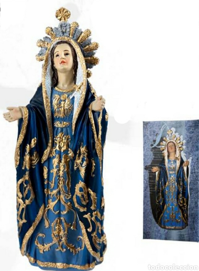Arte: VIRGEN DOLOROSA 20 CM NUEVA - Foto 1