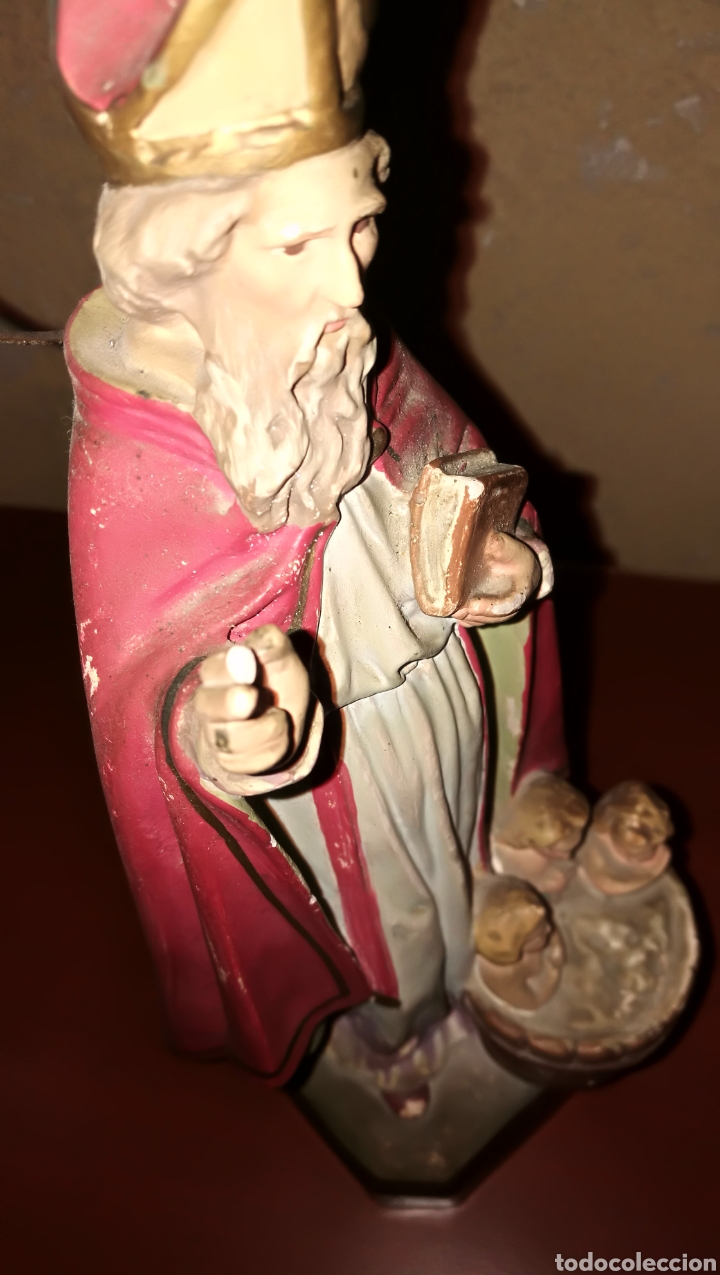 Arte: ANTIGUA FIGURA SANTO - Foto 3