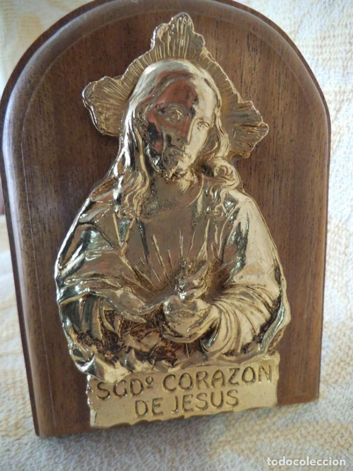 Arte: RETABLO RELIGIOSO- MINI. CORAZ&Oacute;N DE JES&Uacute;S - Foto 1