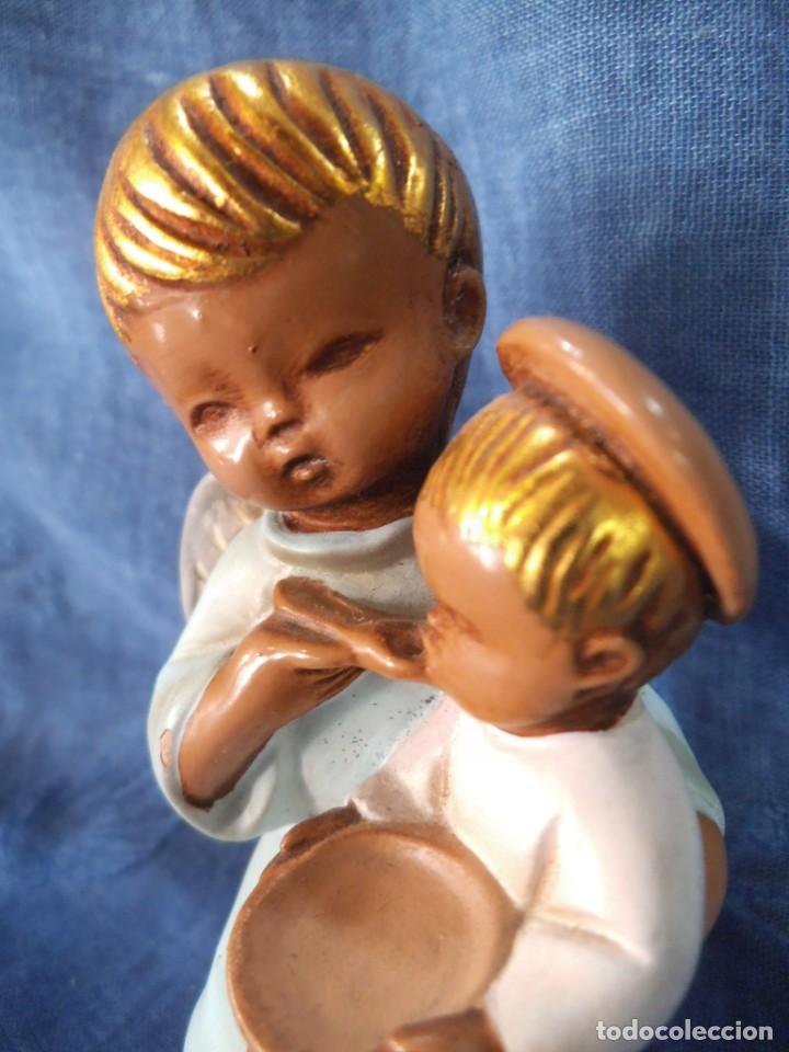 Arte: ANGELITOS TERRACOTA -COMIENDO- - Foto 2