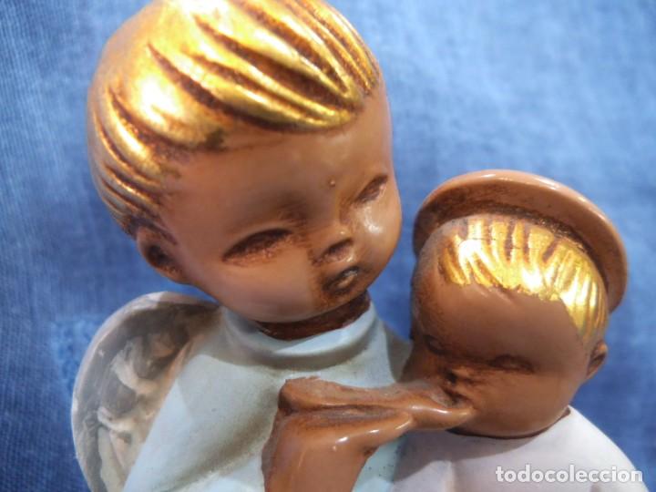 Arte: ANGELITOS TERRACOTA -COMIENDO- - Foto 3
