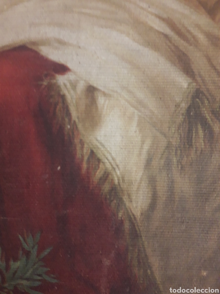 Arte: Antiguo tapiz sigloXIX - Foto 5