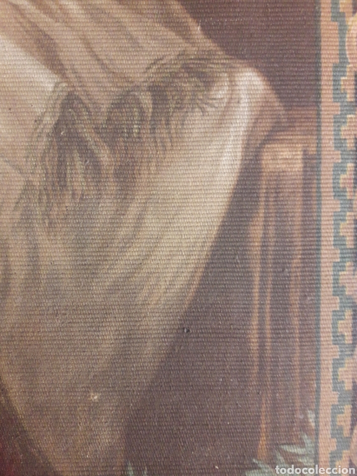 Arte: Antiguo tapiz sigloXIX - Foto 6