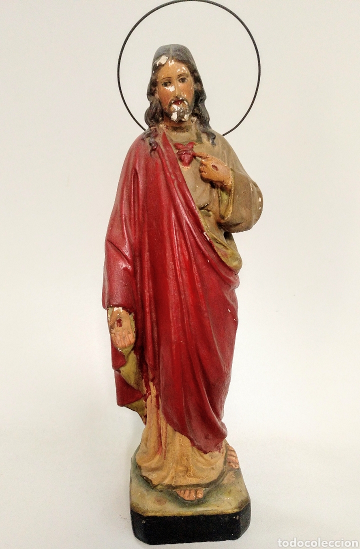 Arte: Sagrado coraz&oacute;n tipo Olot. OF - Foto 1
