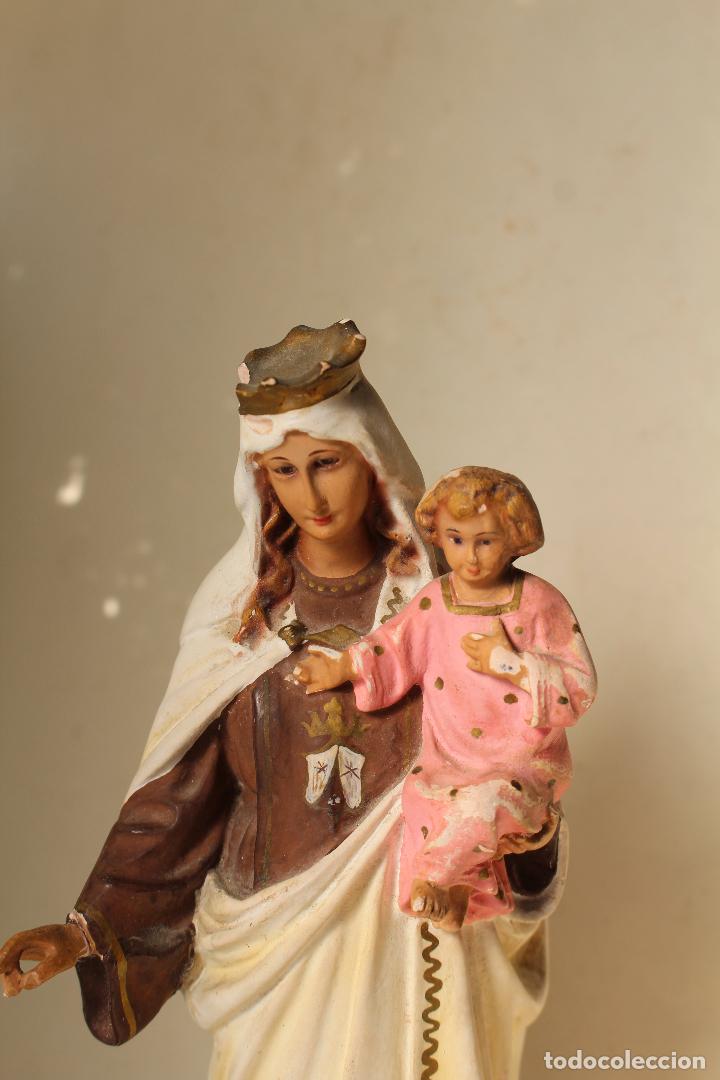 Figura de escayola Virgen del Carmen 31 cm