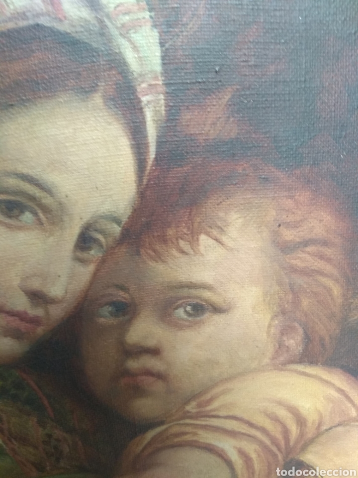 Arte: &Oacute;leo Sobre Lienzo Virgen de la Silla - Foto 9