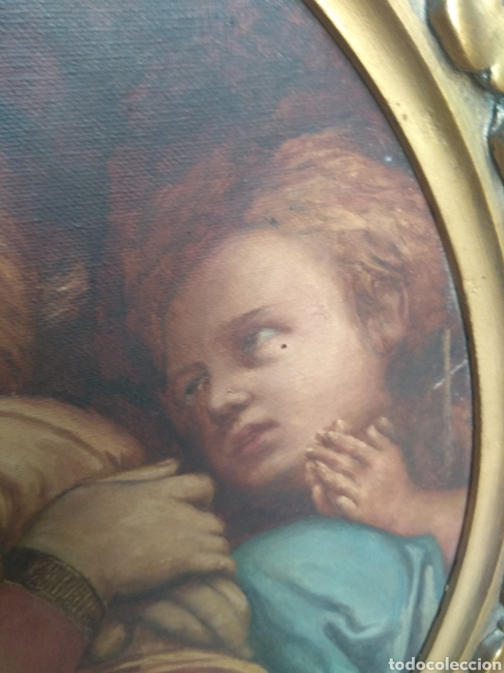 Arte: &Oacute;leo Sobre Lienzo Virgen de la Silla - Foto 14
