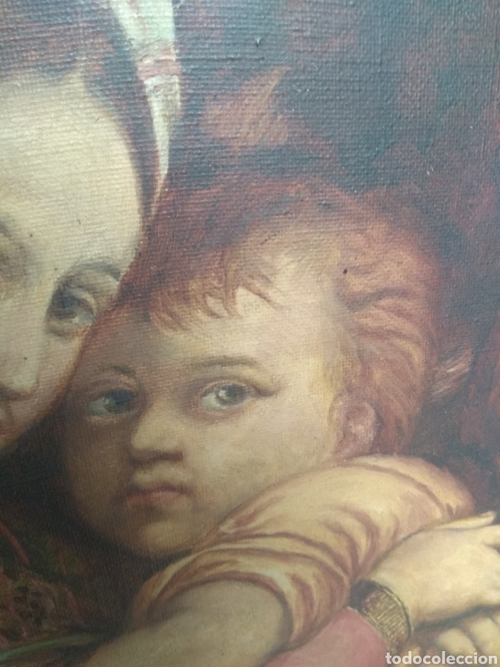 Arte: &Oacute;leo Sobre Lienzo Virgen de la Silla - Foto 15
