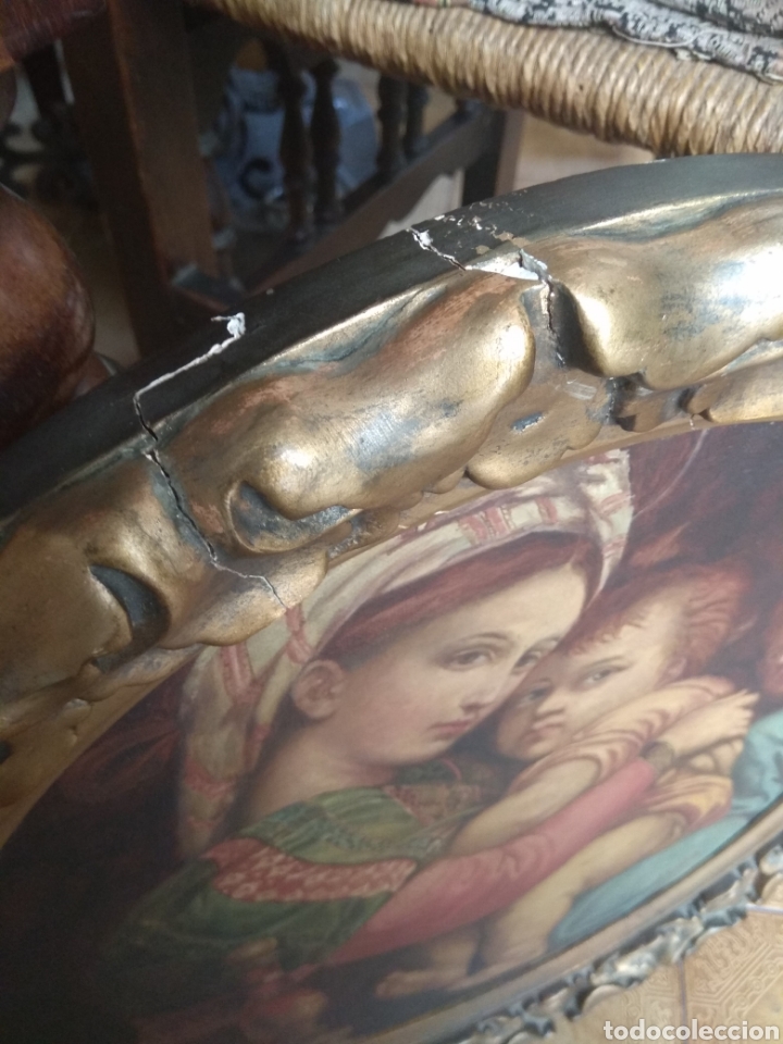 Arte: &Oacute;leo Sobre Lienzo Virgen de la Silla - Foto 16