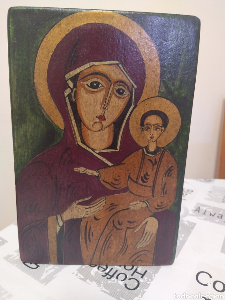 Arte: Icono religioso cuadro - Foto 1