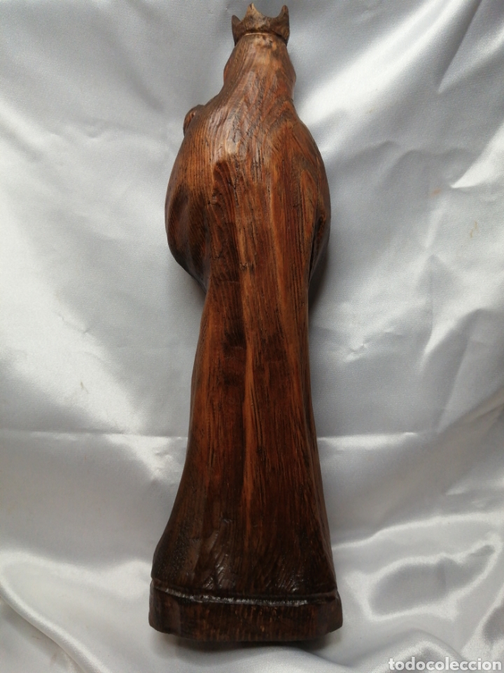 Arte: Virgen con ni&ntilde;o. Talla de madera - Foto 2