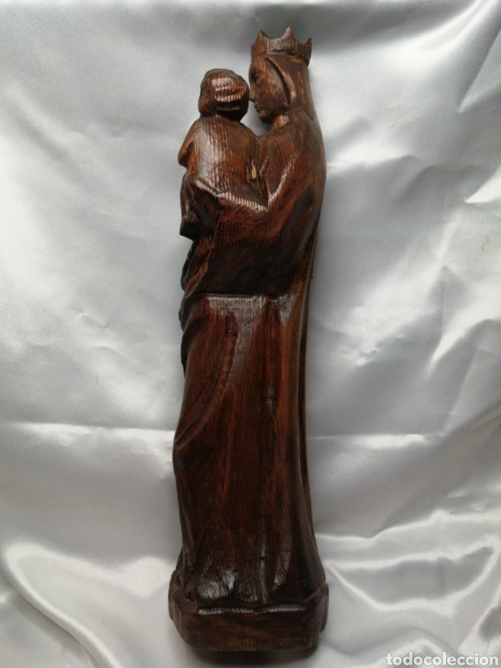 Arte: Virgen con ni&ntilde;o. Talla de madera - Foto 3