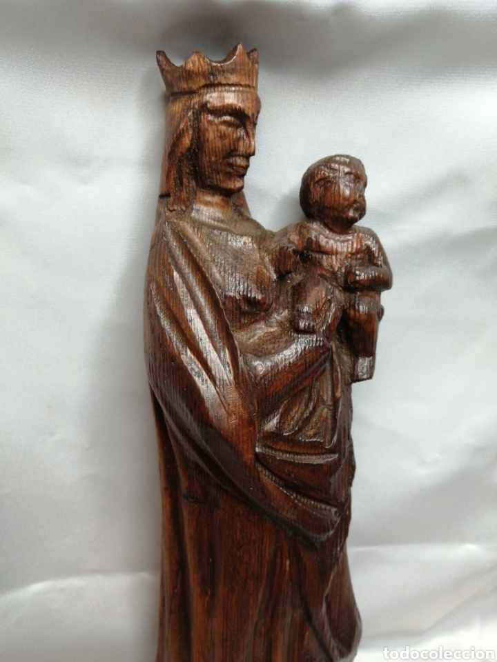 Arte: Virgen con ni&ntilde;o. Talla de madera - Foto 8