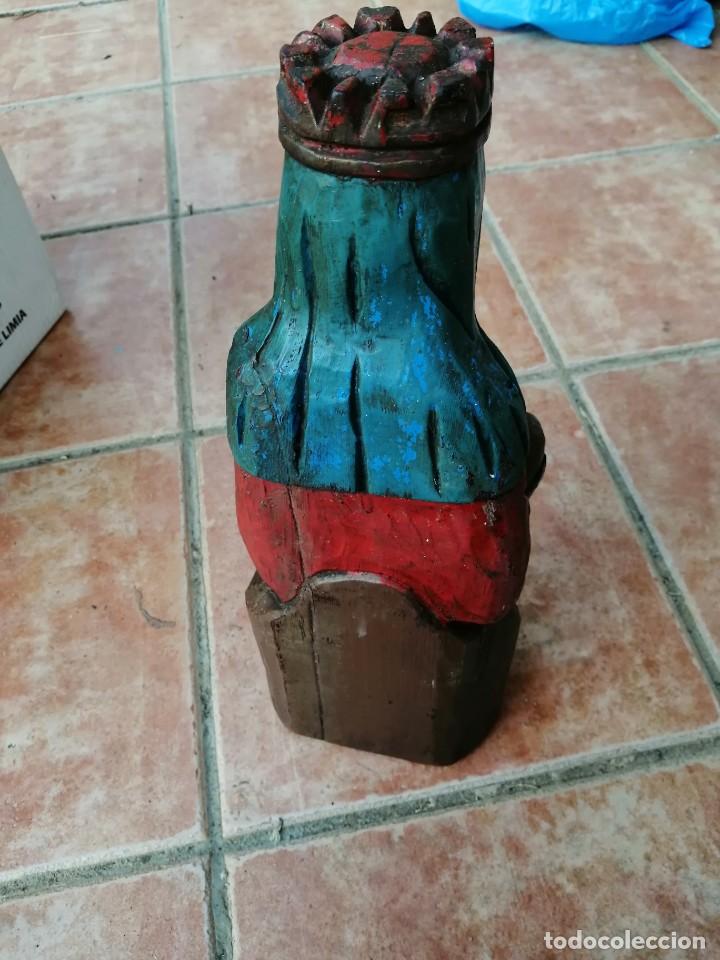 Arte: Talla de virgen policromada. 40 cms - Foto 2