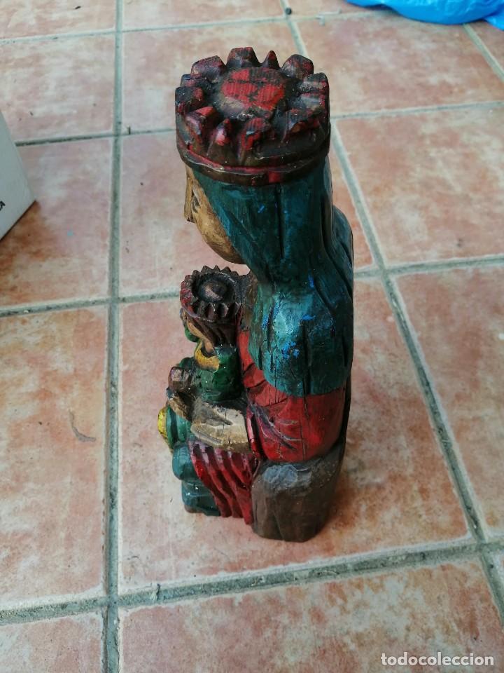 Arte: Talla de virgen policromada. 40 cms - Foto 3