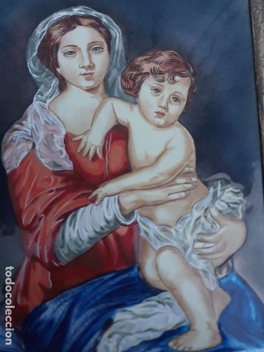 Arte: Cuadro ESMALTE representando obra Murillo con plata - Foto 3