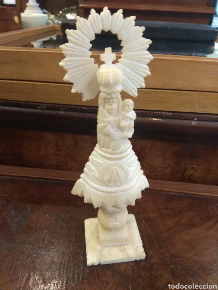 Arte: Virgen del Pilar - Alabastro - - Foto 2