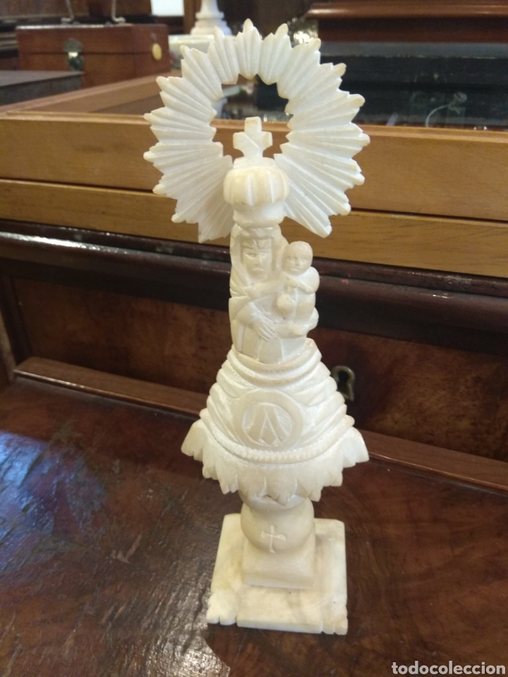 Arte: Virgen del Pilar - Alabastro - - Foto 3