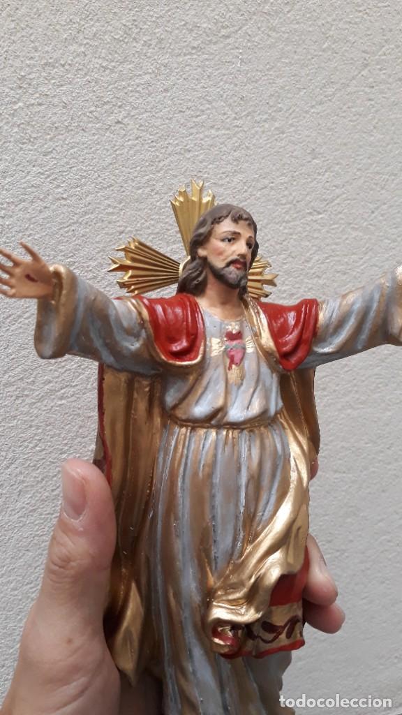 Arte: Sagrado Coraz&oacute;n de Jes&uacute;s (23cm) - Foto 1