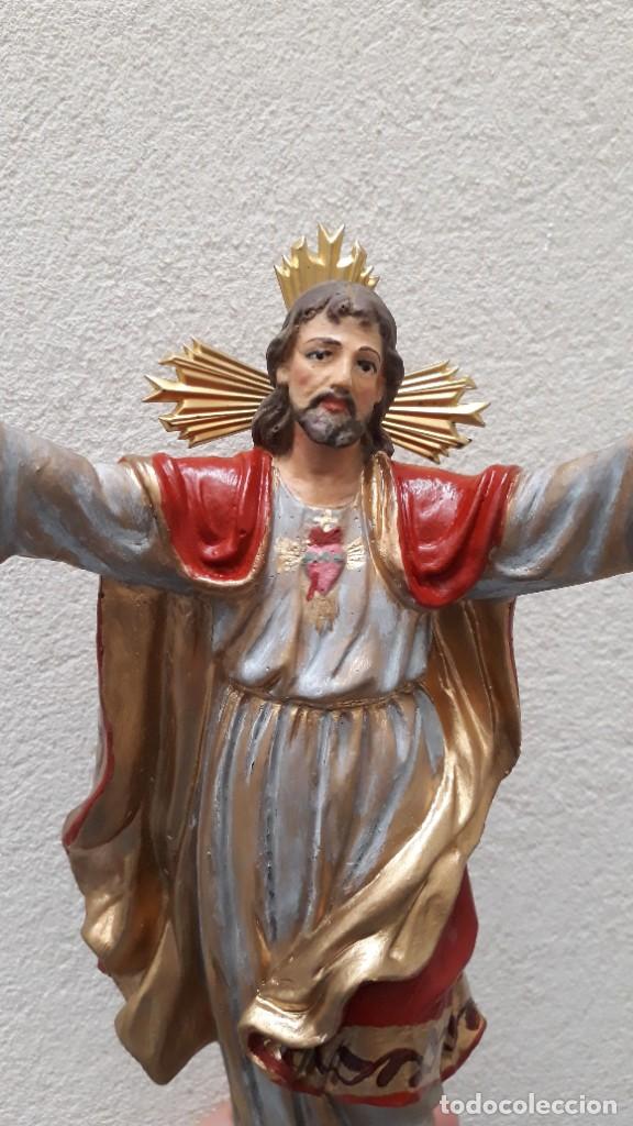 Arte: Sagrado Coraz&oacute;n de Jes&uacute;s (23cm) - Foto 3
