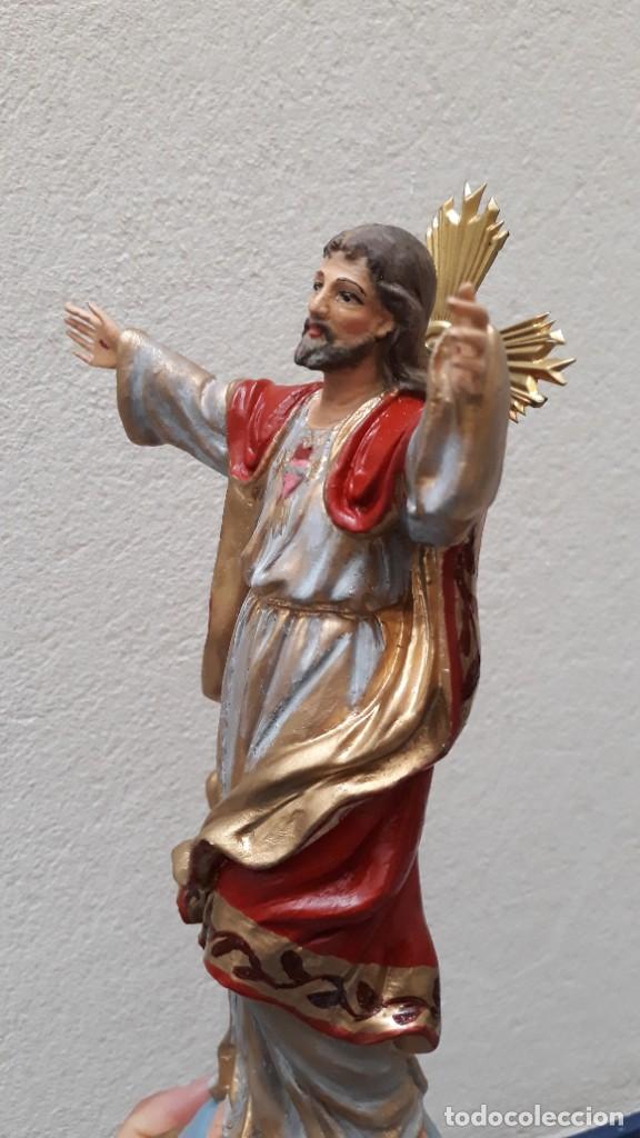 Arte: Sagrado Coraz&oacute;n de Jes&uacute;s (23cm) - Foto 5