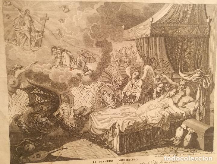 Arte: EL PECADOR MORIBUNDO. S.XIX. - Foto 2