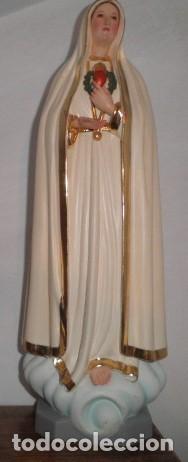 Arte: VIRGEN DE F&Aacute;TIMA EN MADERA MACIZA - Foto 3