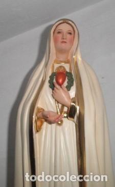 Arte: VIRGEN DE F&Aacute;TIMA EN MADERA MACIZA - Foto 5