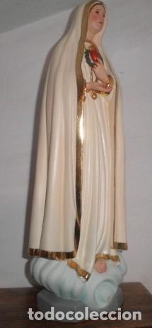 Arte: VIRGEN DE F&Aacute;TIMA EN MADERA MACIZA - Foto 7