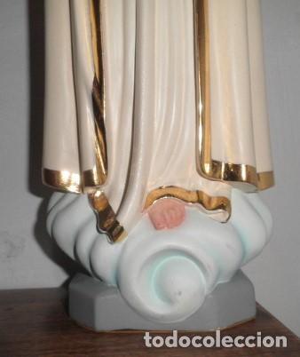 Arte: VIRGEN DE F&Aacute;TIMA EN MADERA MACIZA - Foto 8