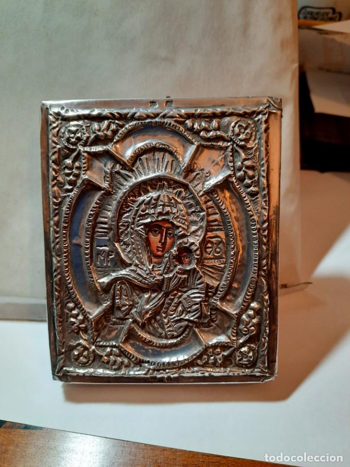 Arte: Antiguo icono en plata - Foto 4